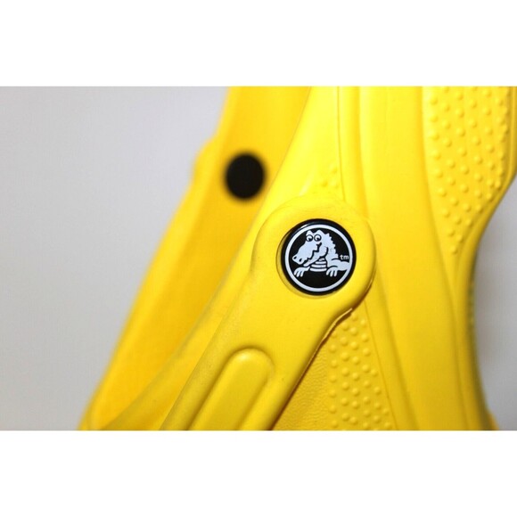 Crocs Adult Men Size 9 Women Size 11 Clogs Waterproof Slip On Shoe Lemon Yellow - Picture 5 of 8